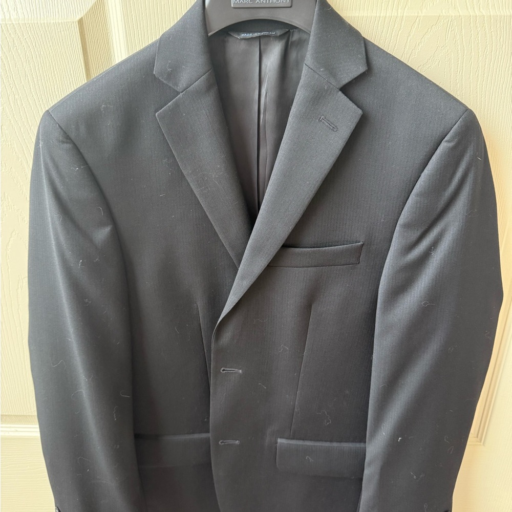 Marc Anthony Black Suit Blazer Classic Tailoring